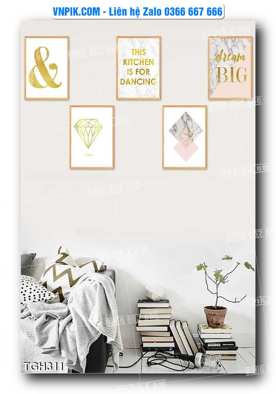 Tranh Ghép Treo Tường Mã File TGH311