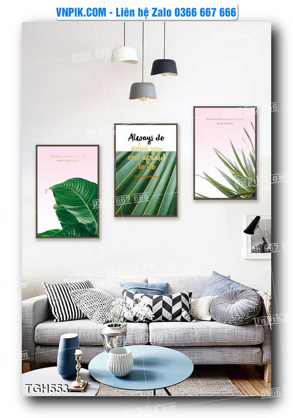 Tranh Ghép Treo Tường Mã File TGH553