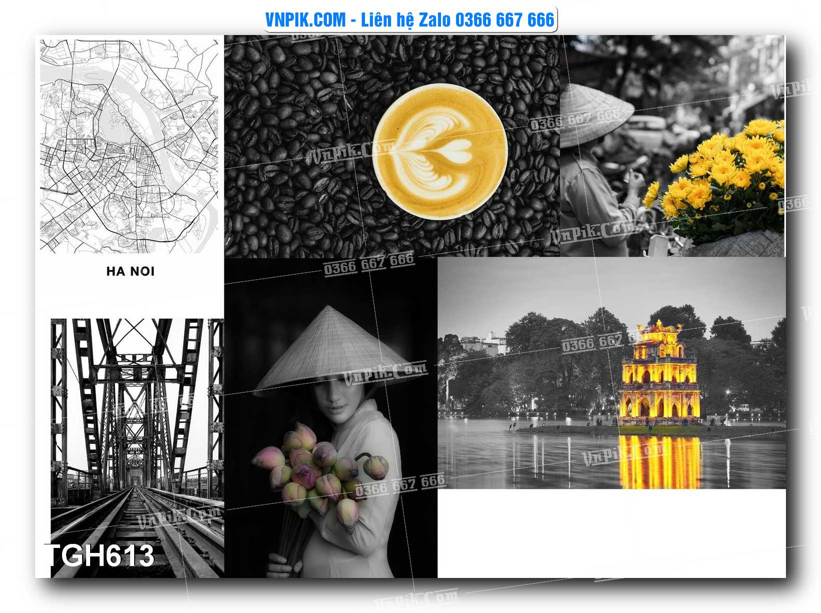 Tranh Ghép Treo Tường Mã File TGH613