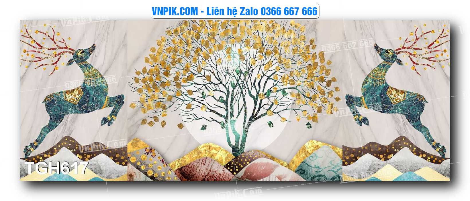 Tranh Ghép Treo Tường Mã File TGH617