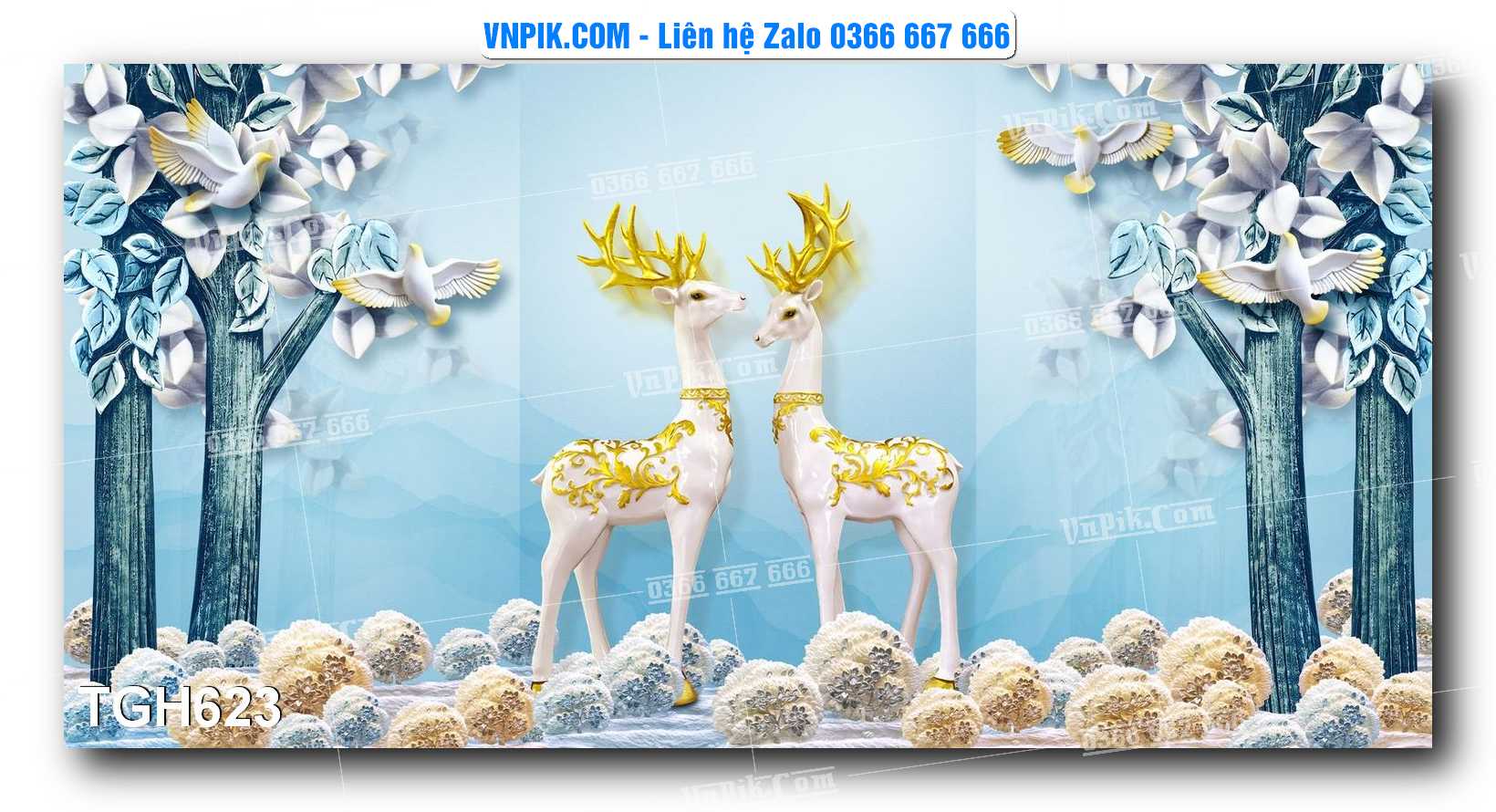 Tranh Ghép Treo Tường Mã File TGH623
