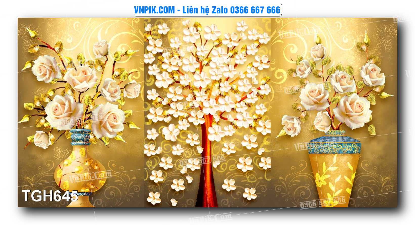 Tranh Ghép Treo Tường Mã File TGH645