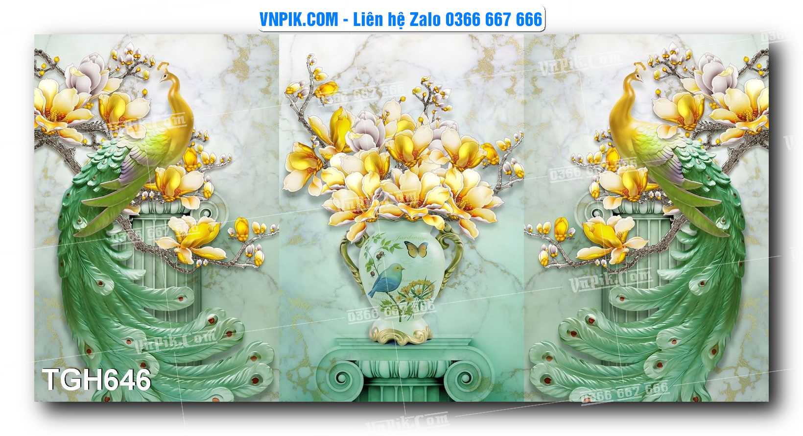 Tranh Ghép Treo Tường Mã File TGH646