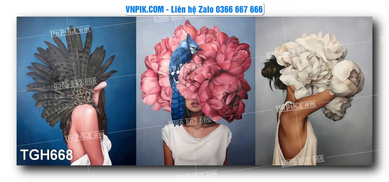 Tranh Ghép Treo Tường Mã File TGH668