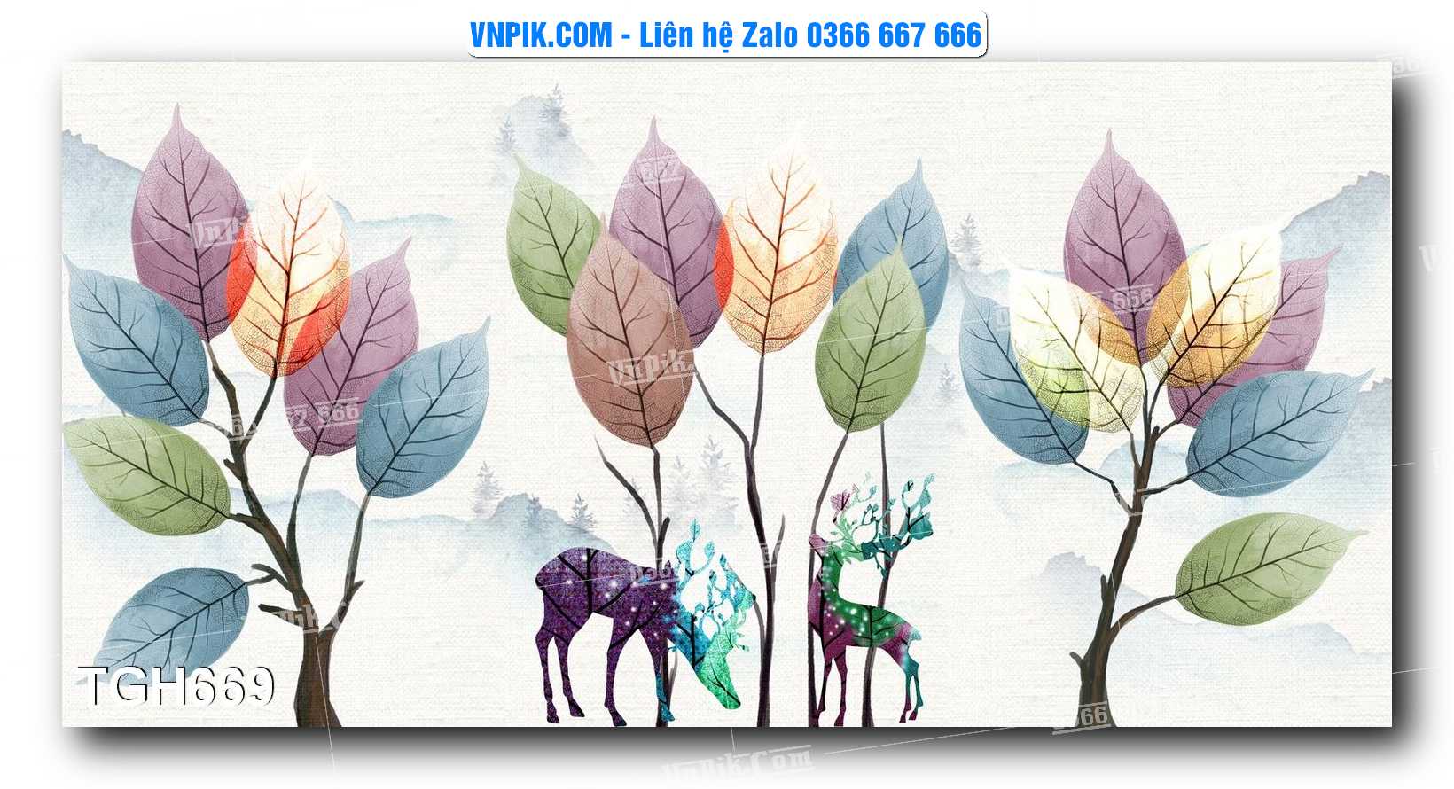 Tranh Ghép Treo Tường Mã File TGH669