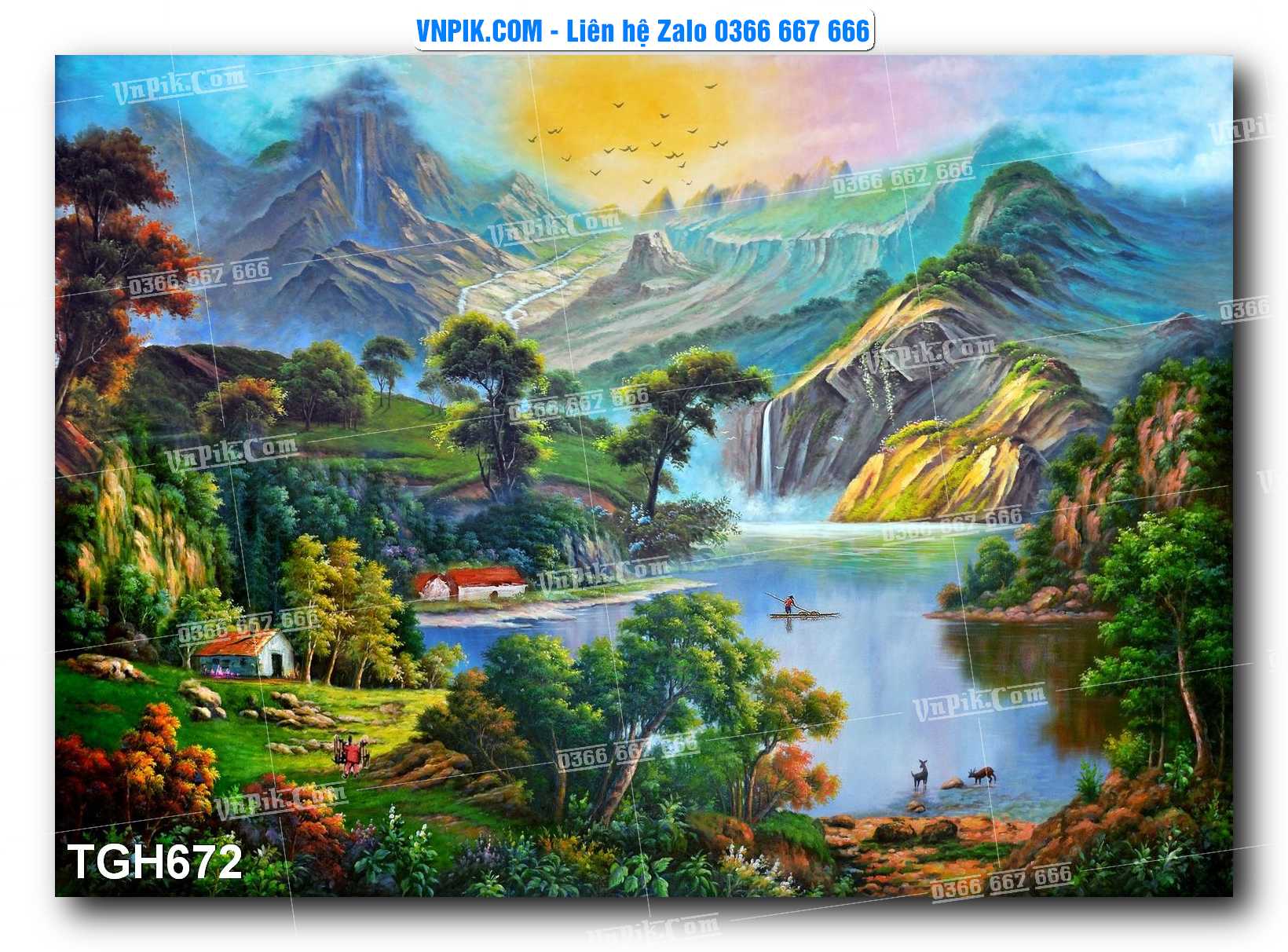 Tranh Ghép Treo Tường Mã File TGH672