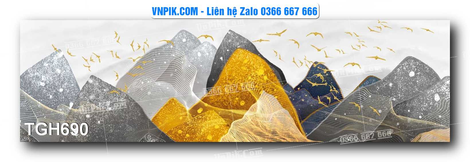 Tranh Ghép Treo Tường Mã File TGH690