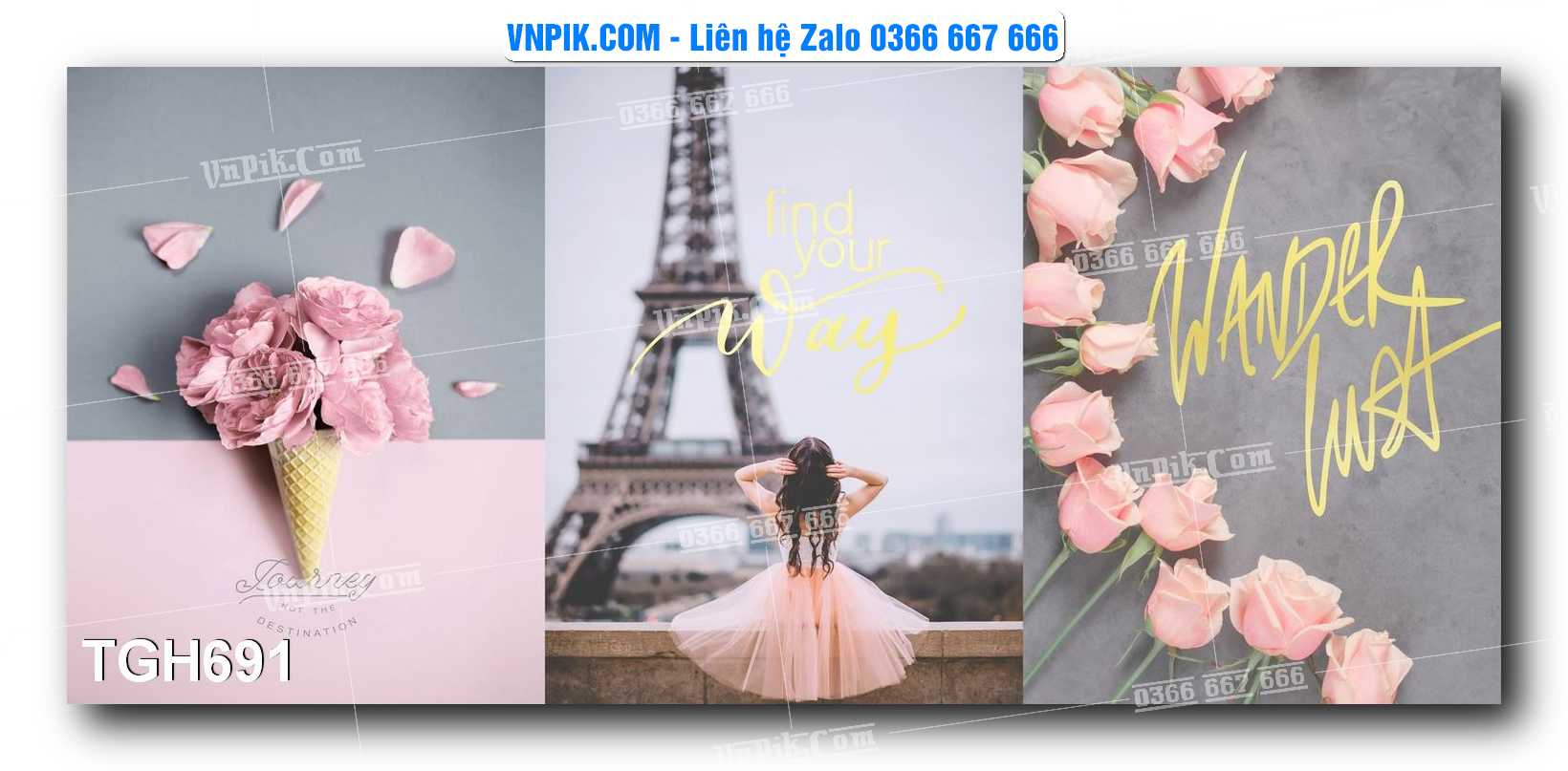Tranh Ghép Treo Tường Mã File TGH691
