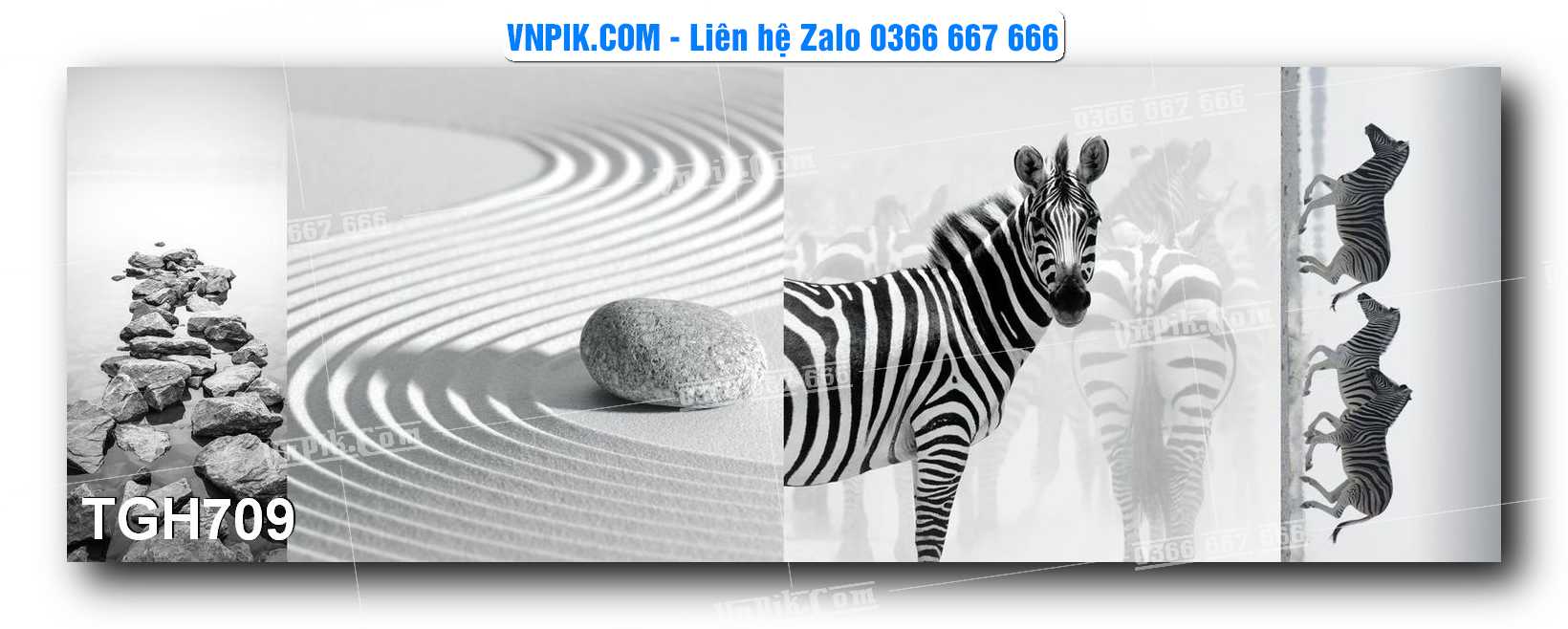 Tranh Ghép Treo Tường Mã File TGH709