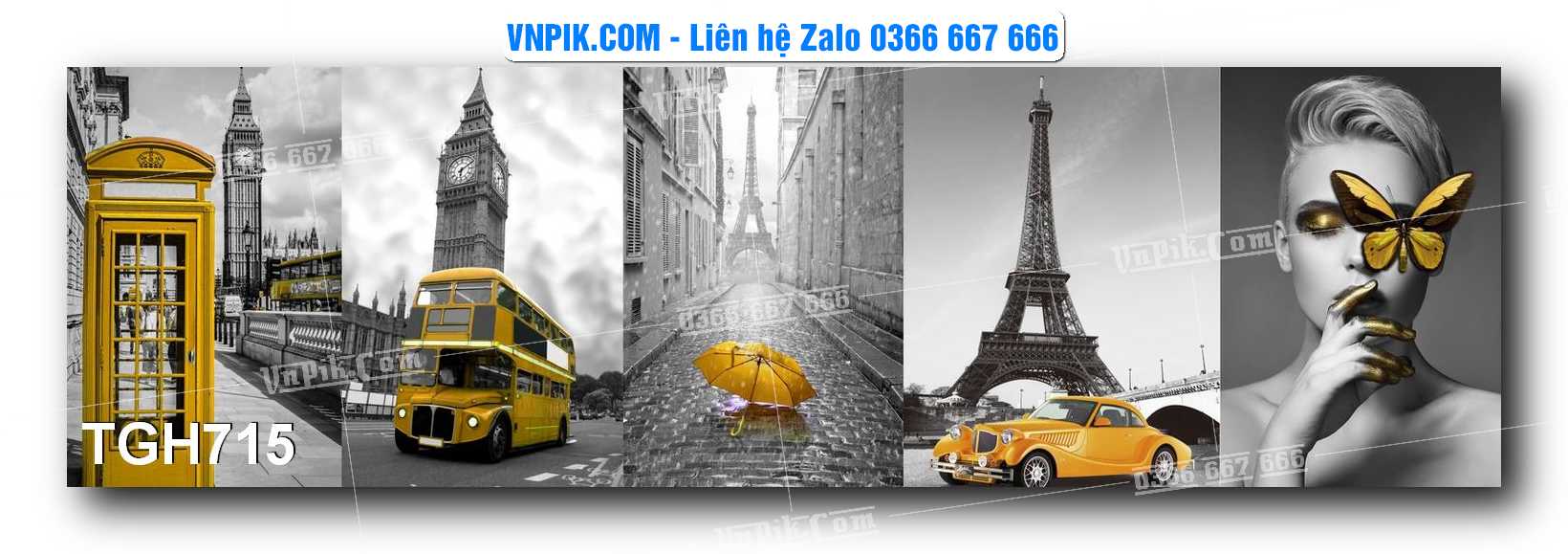 Tranh Ghép Treo Tường Mã File TGH715