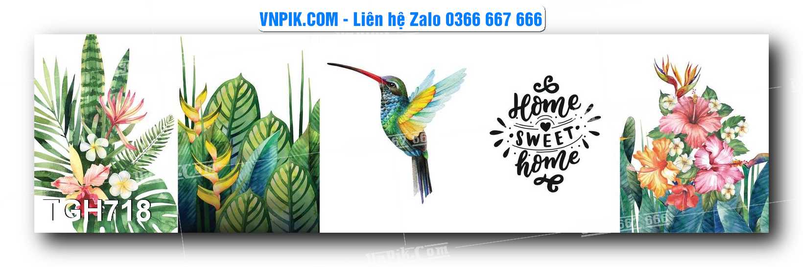 Tranh Ghép Treo Tường Mã File TGH718