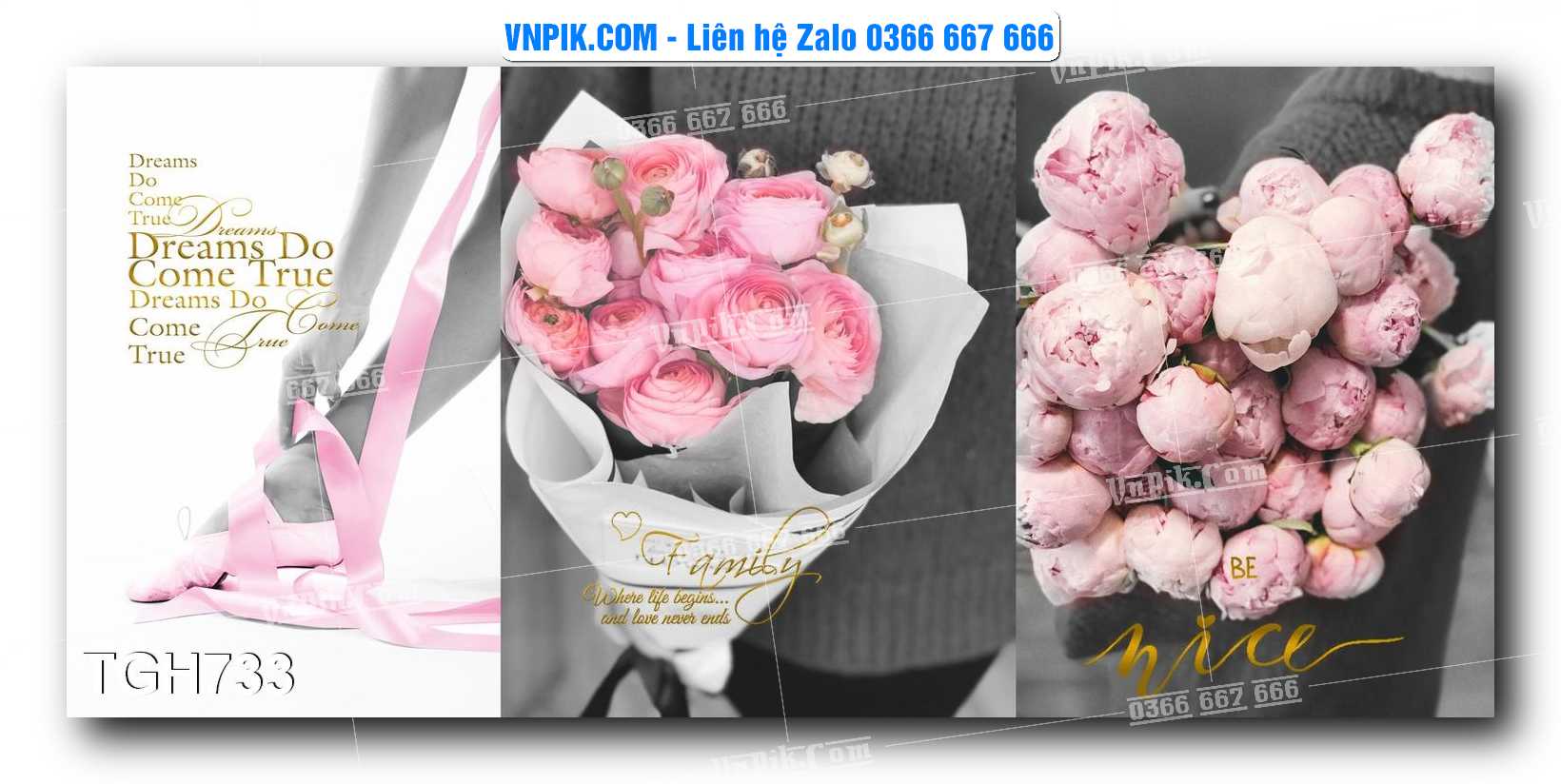 Tranh Ghép Treo Tường Mã File TGH733