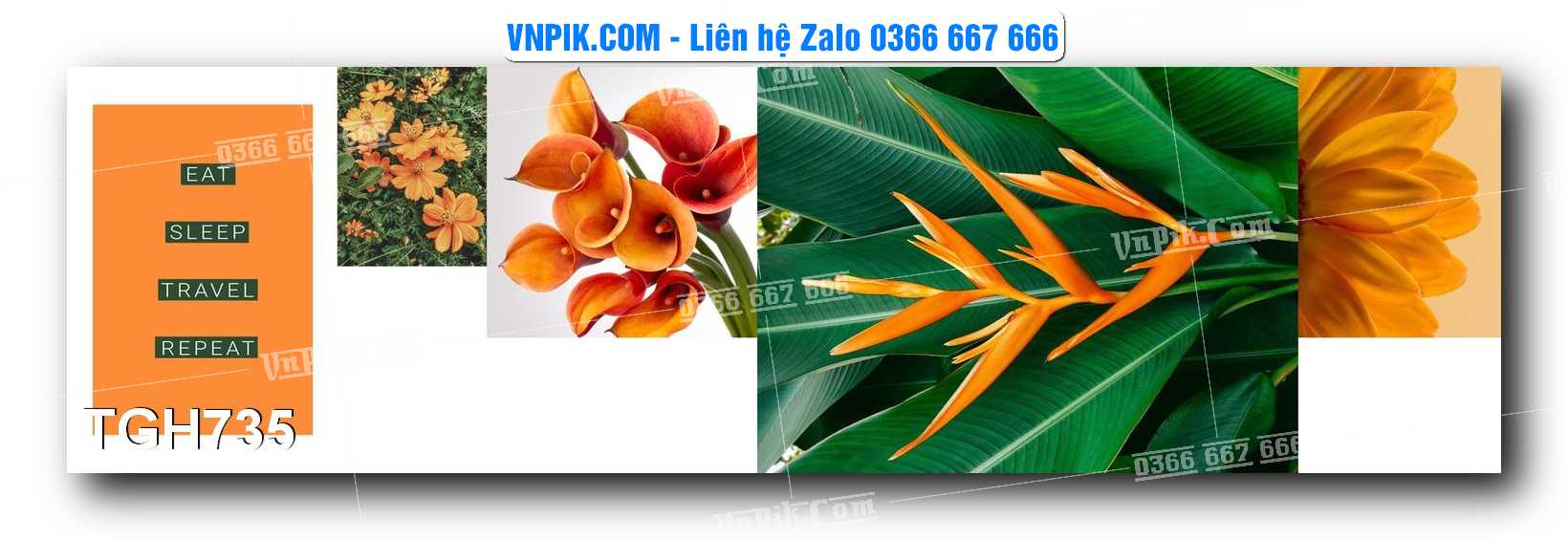 Tranh Ghép Treo Tường Mã File TGH735