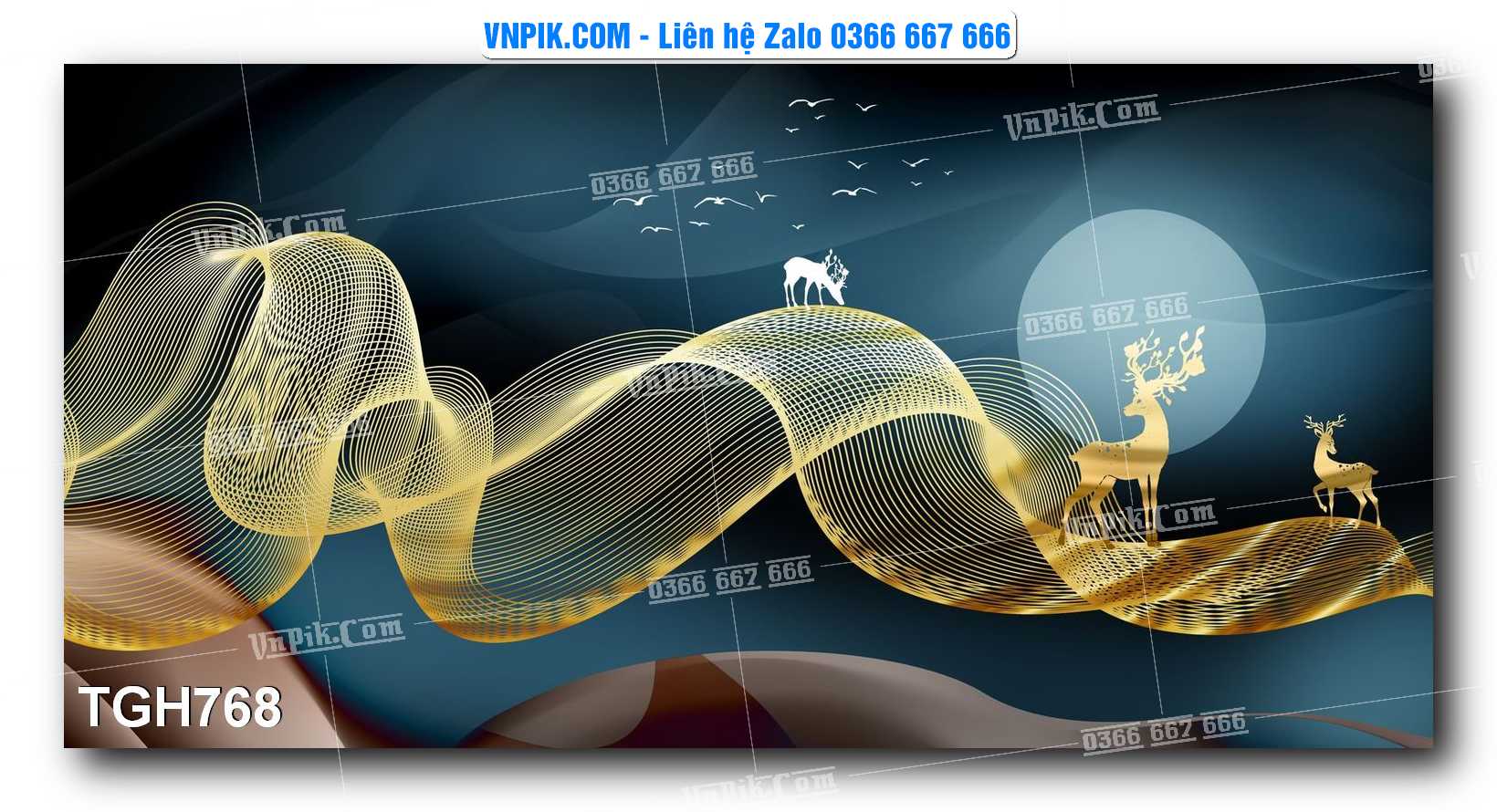 Tranh Ghép Treo Tường Mã File TGH768