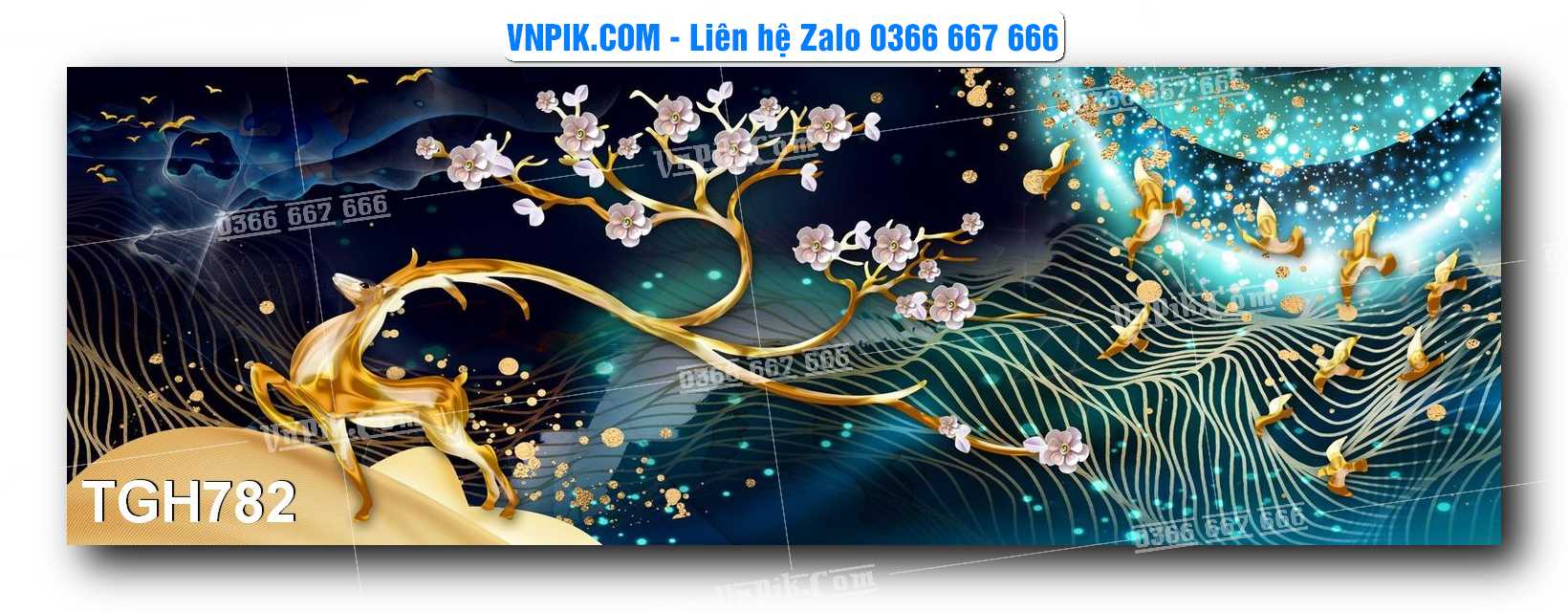 Tranh Ghép Treo Tường Mã File TGH782