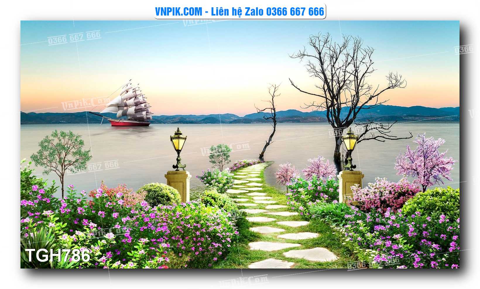 Tranh Ghép Treo Tường Mã File TGH786