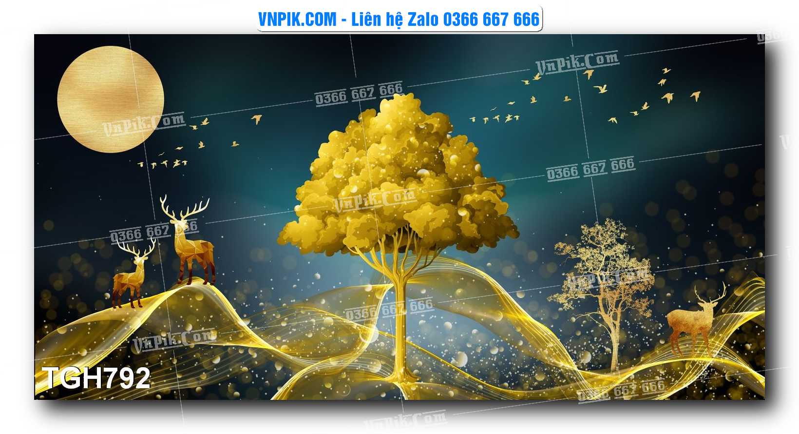 Tranh Ghép Treo Tường Mã File TGH792