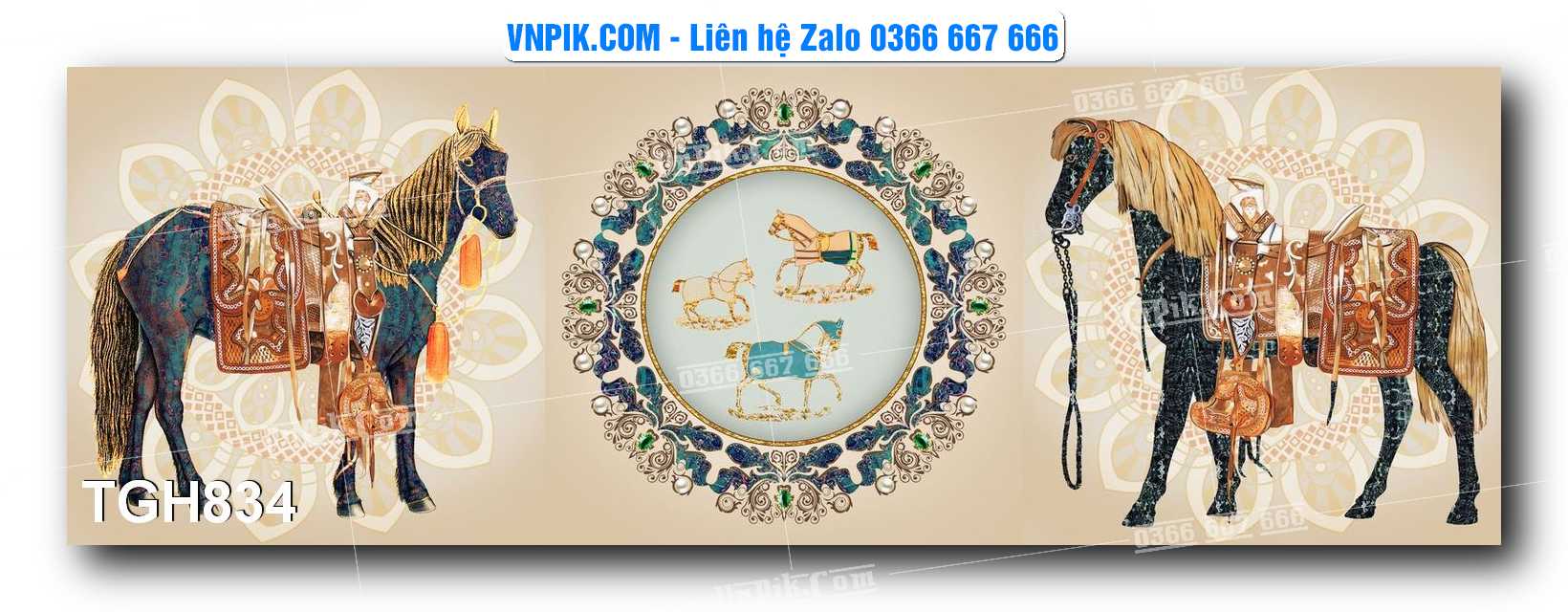 Tranh Ghép Treo Tường Mã File TGH834