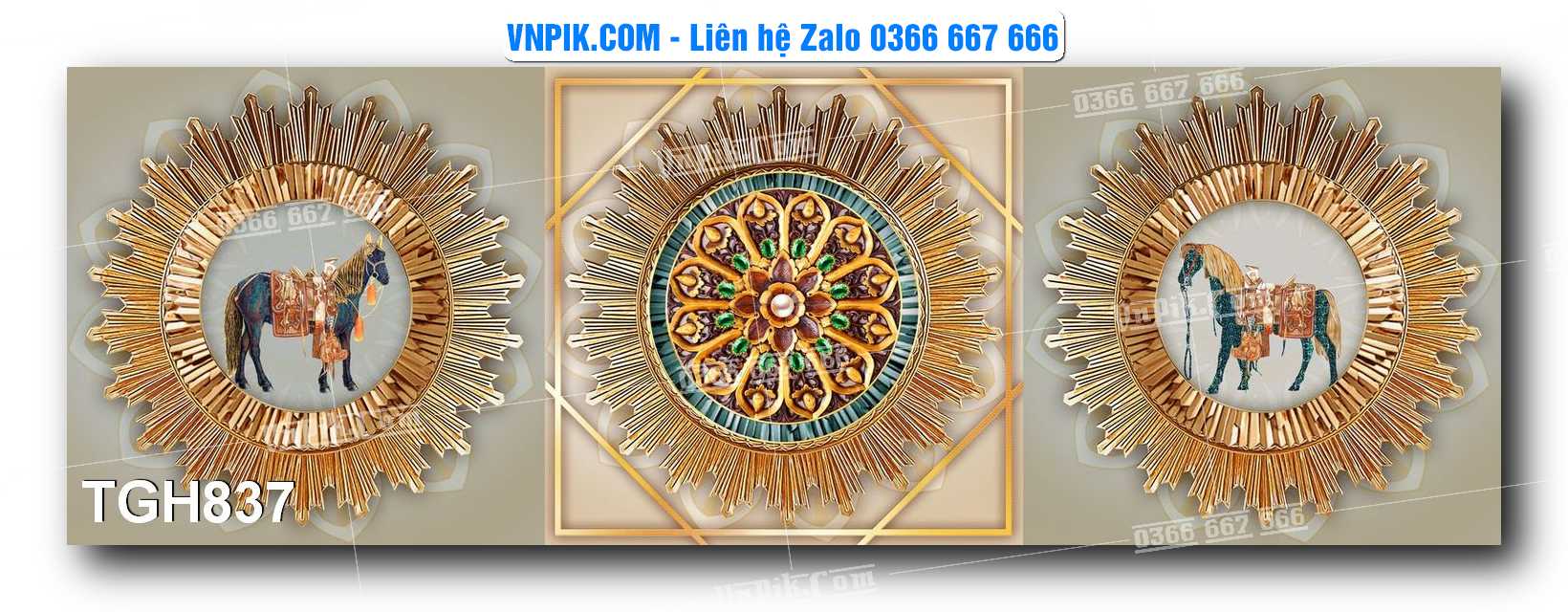 Tranh Ghép Treo Tường Mã File TGH837