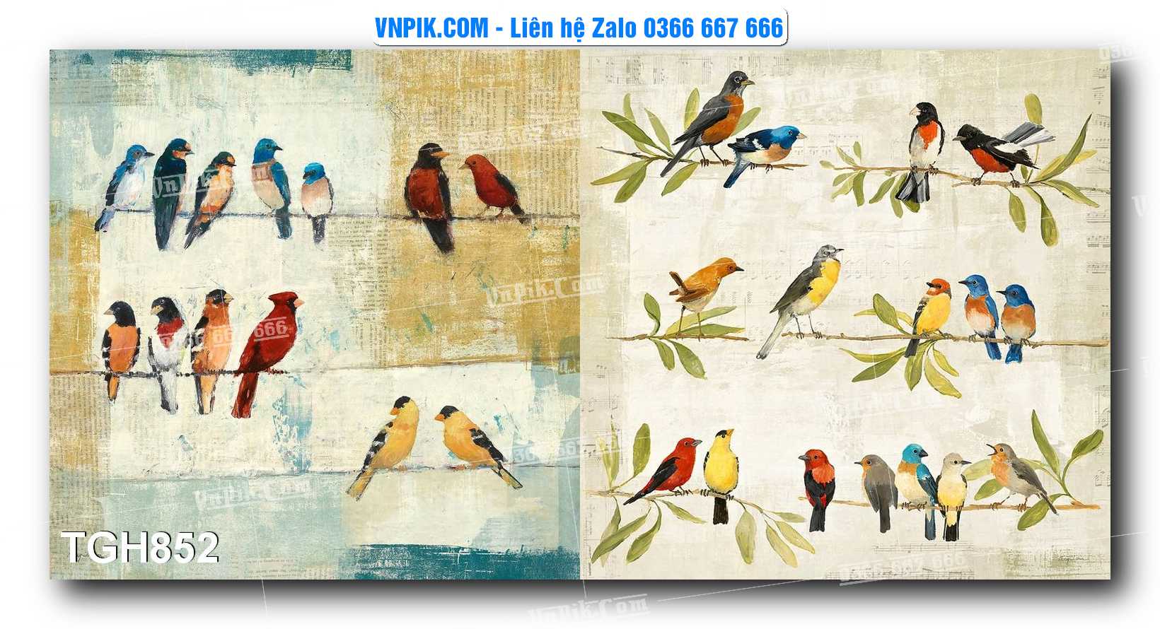 Tranh Ghép Treo Tường Mã File TGH852