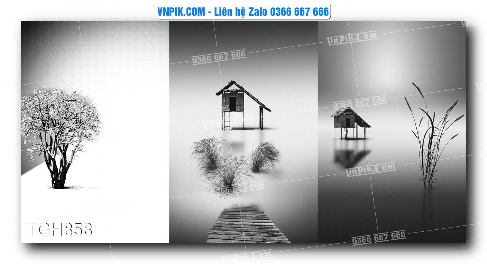 Tranh Ghép Treo Tường Mã File TGH858