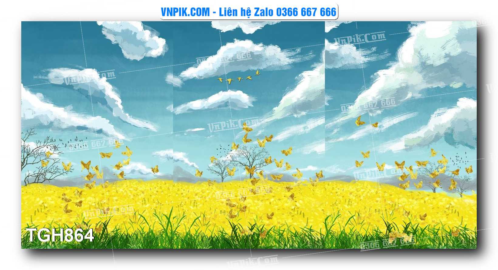 Tranh Ghép Treo Tường Mã File TGH864
