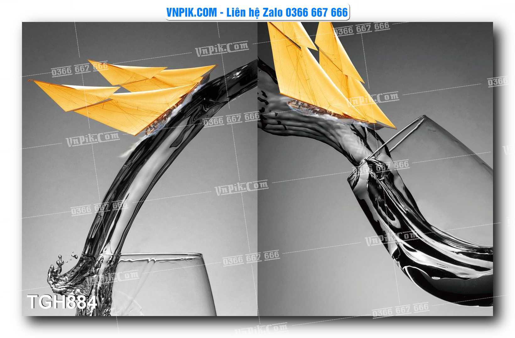 Tranh Ghép Treo Tường Mã File TGH884