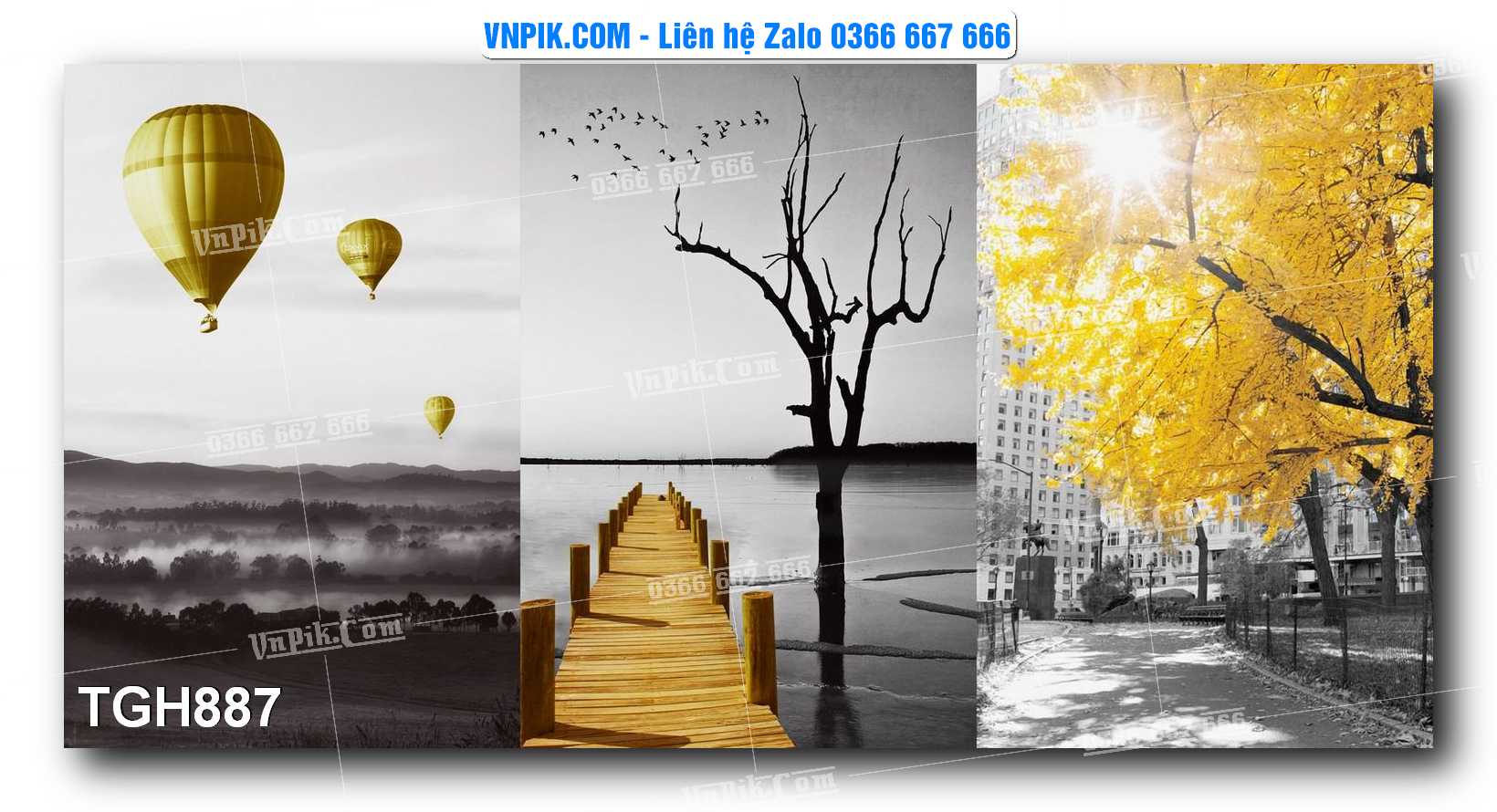 Tranh Ghép Treo Tường Mã File TGH887