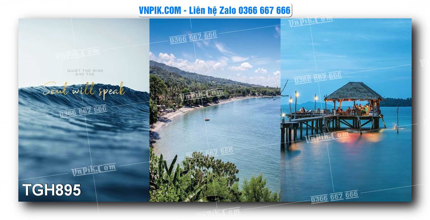 Tranh Ghép Treo Tường Mã File TGH895