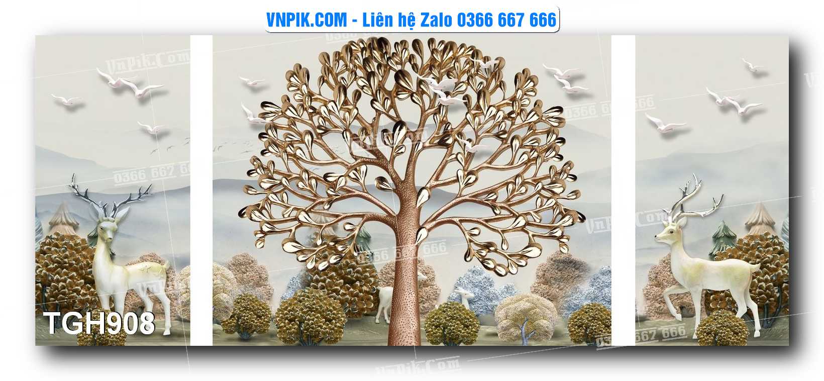 Tranh Ghép Treo Tường Mã File TGH908