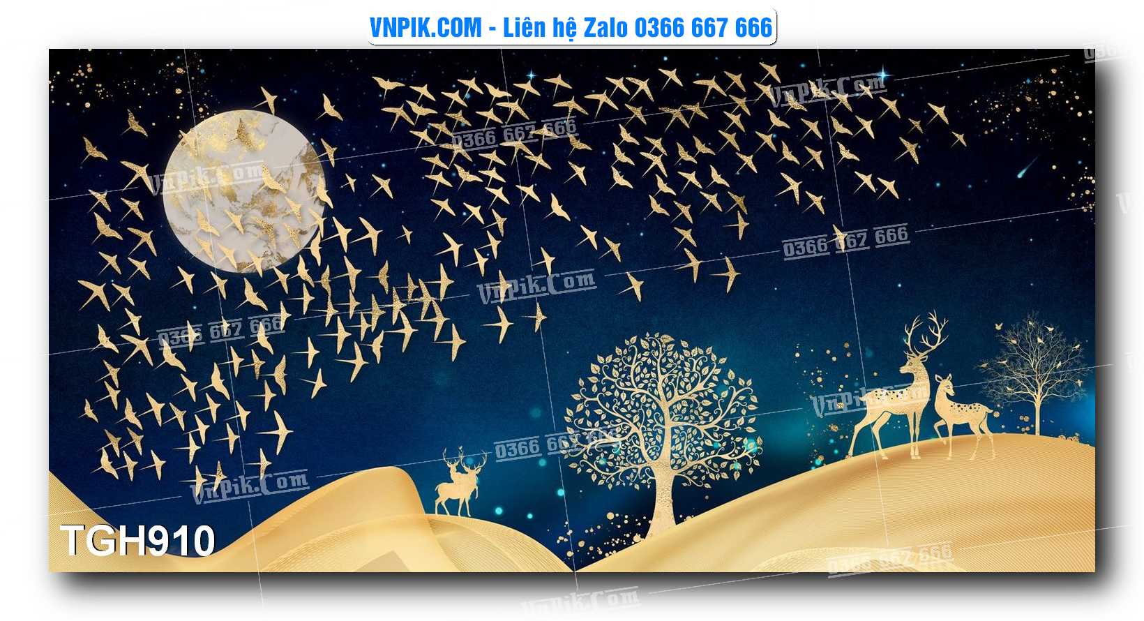 Tranh Ghép Treo Tường Mã File TGH910