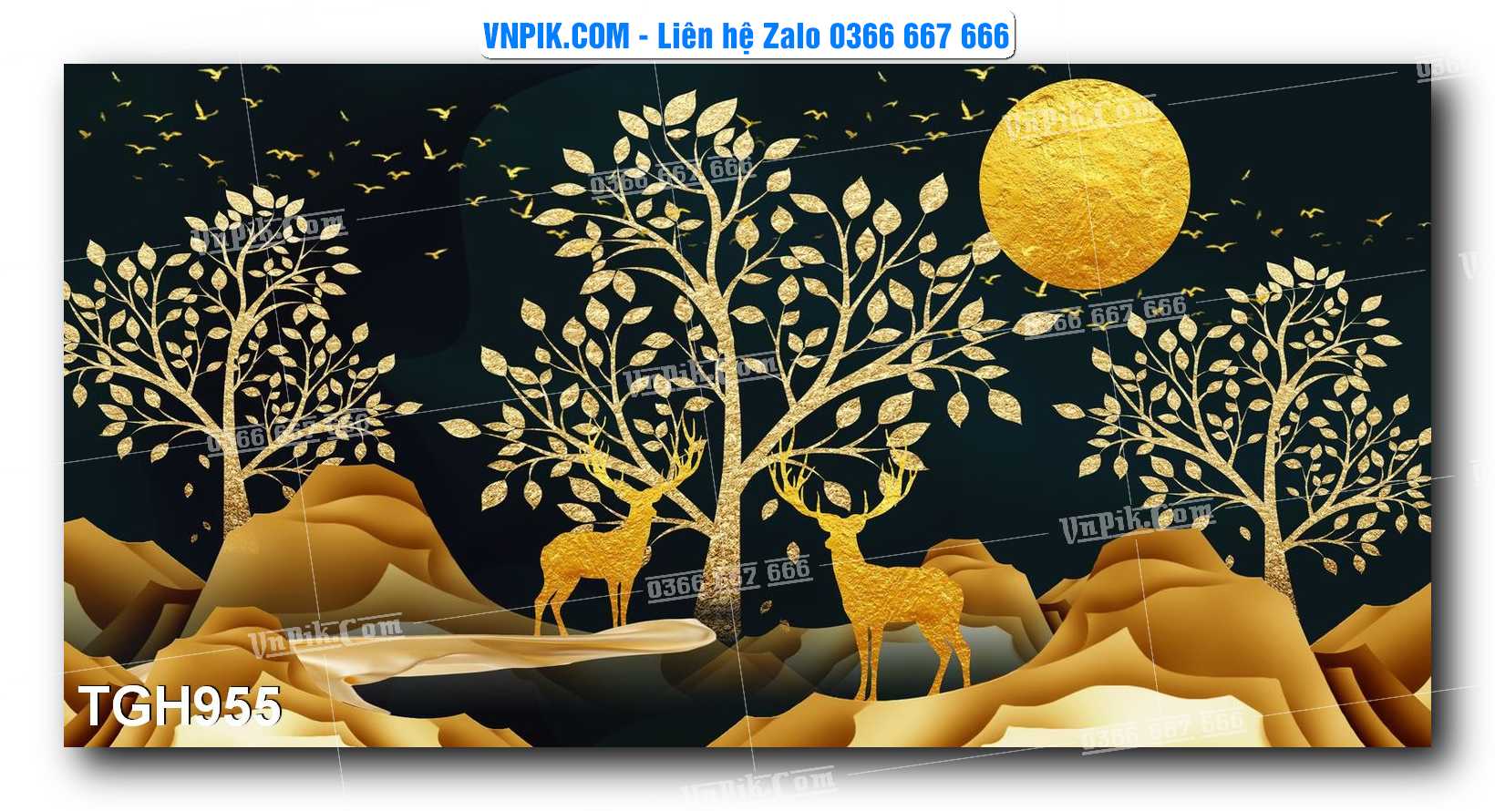Tranh Ghép Treo Tường Mã File TGH955