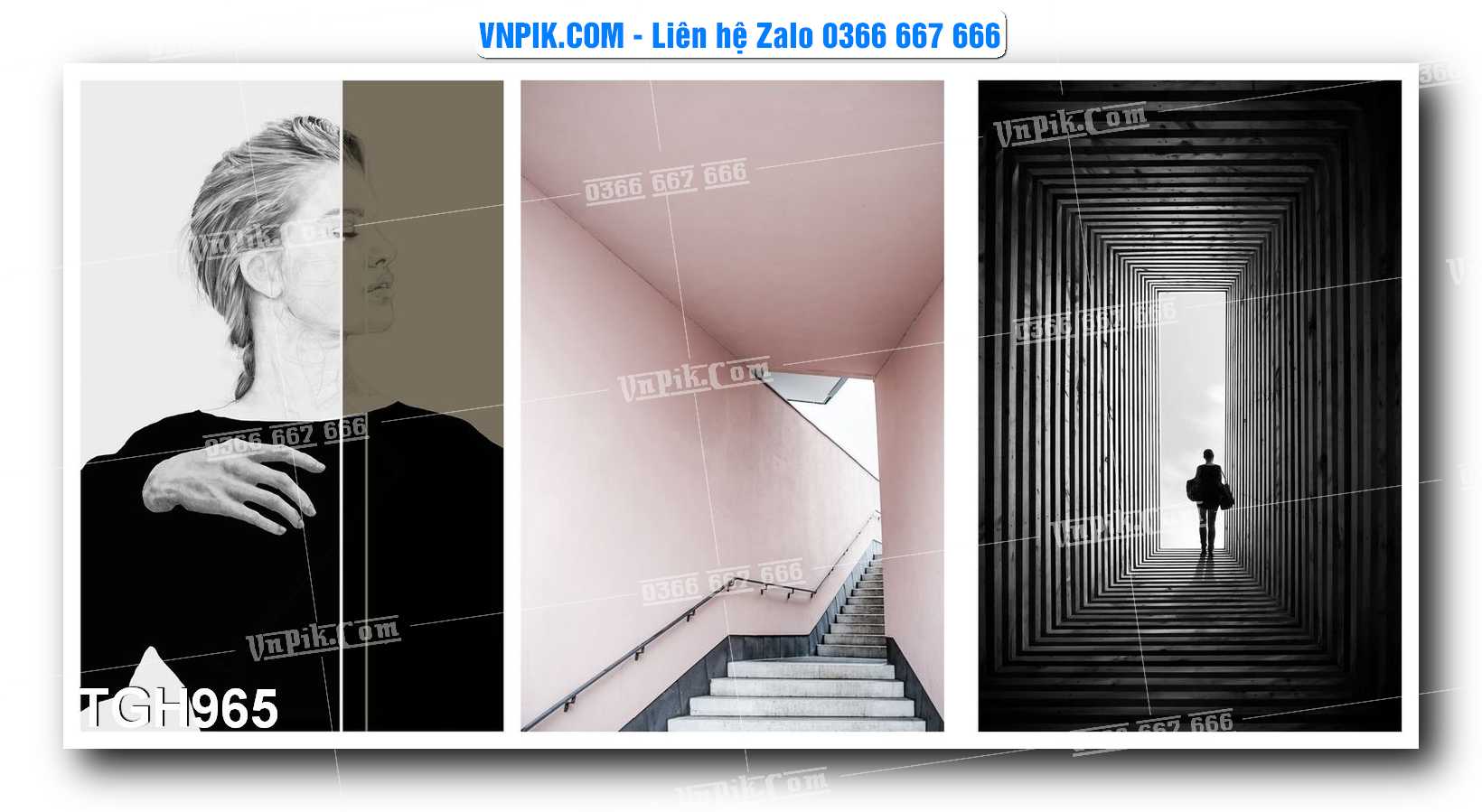 Tranh Ghép Treo Tường Mã File TGH965