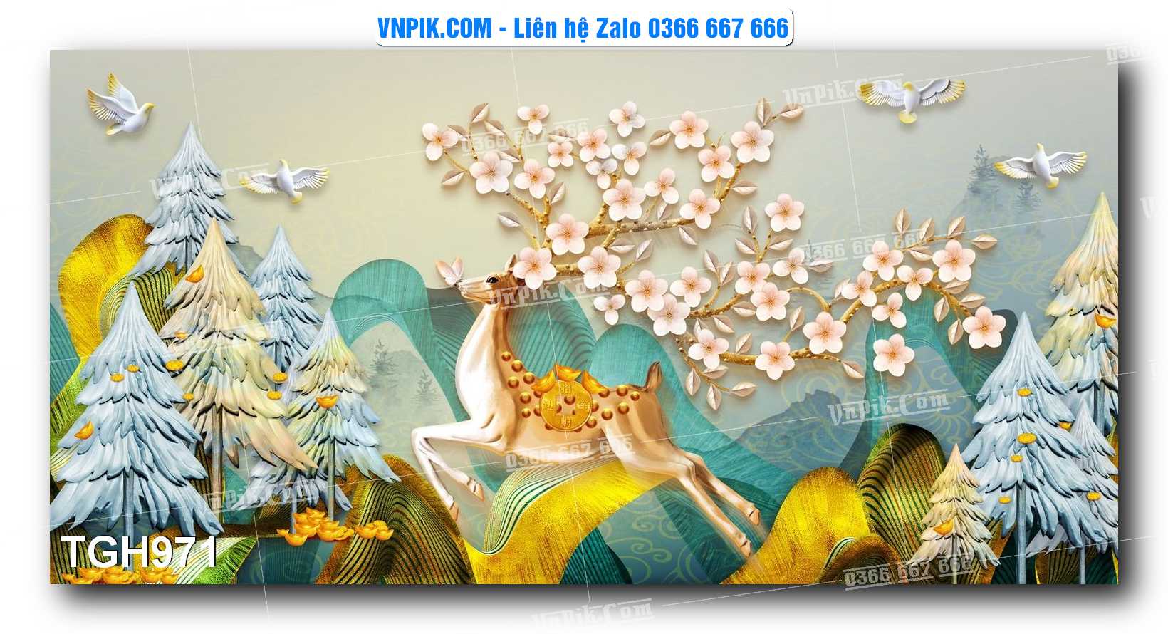 Tranh Ghép Treo Tường Mã File TGH971