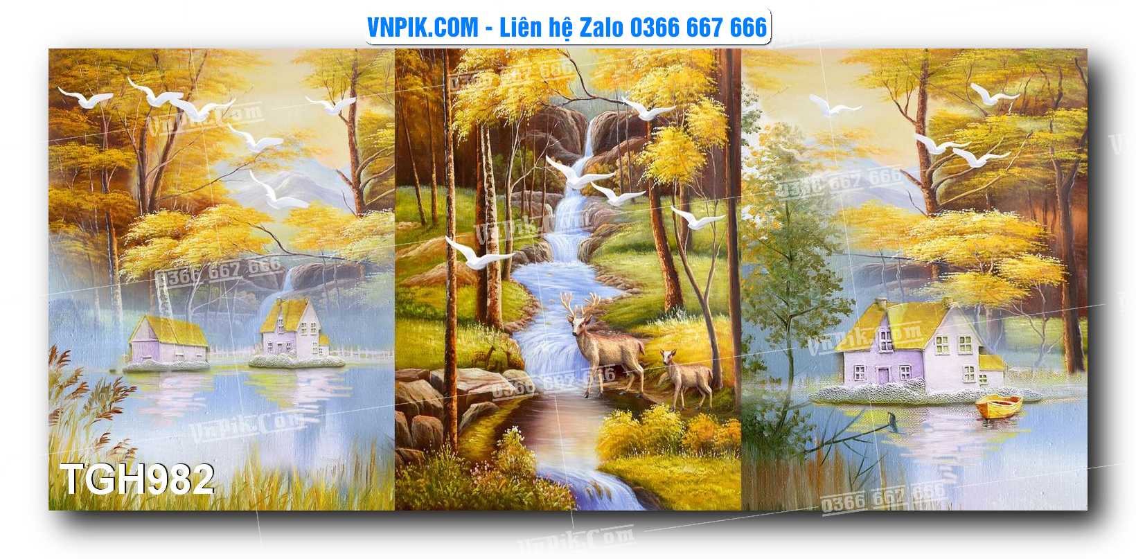 Tranh Ghép Treo Tường Mã File TGH982