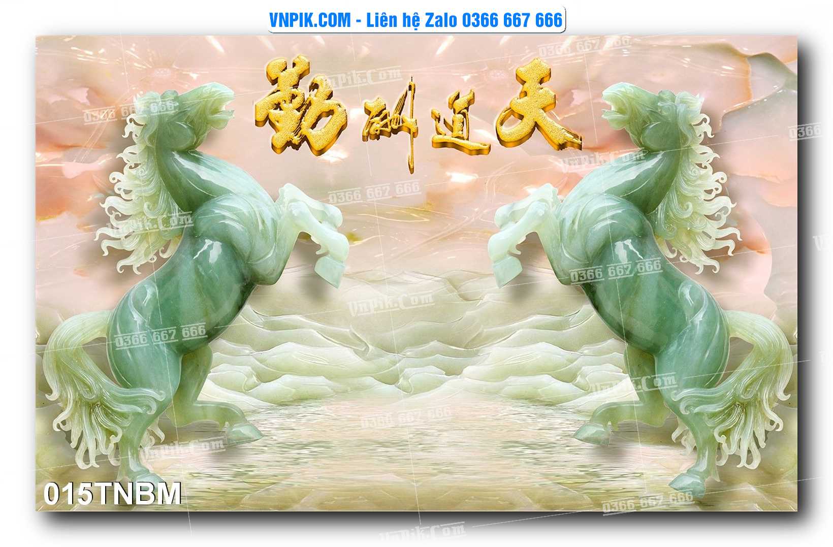 Tranh Ngựa Bát Mã – Mã Đáo Thành Công Mã File 015TNBM