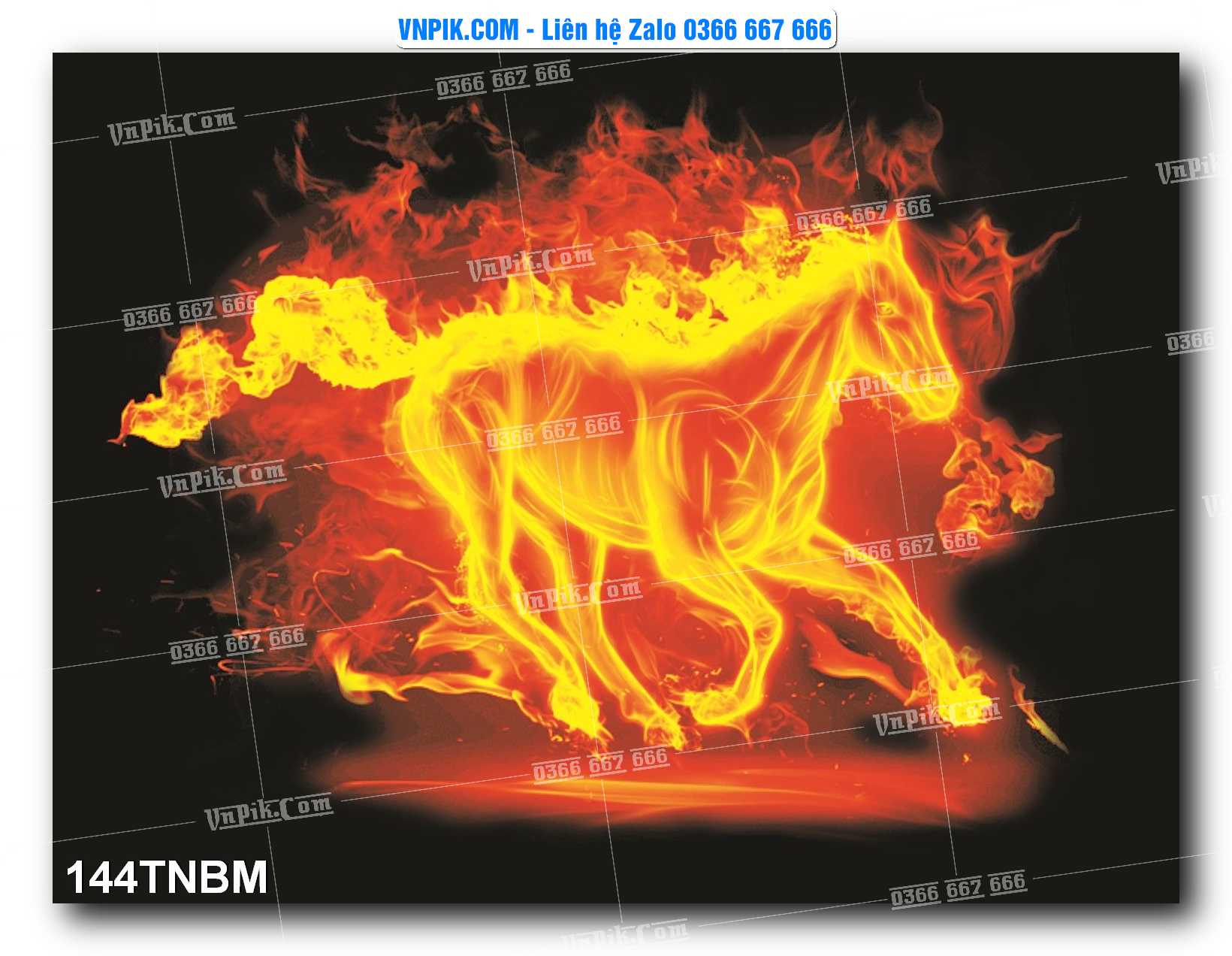 Tranh Ngựa Bát Mã – Mã Đáo Thành Công Mã File 144TNBM