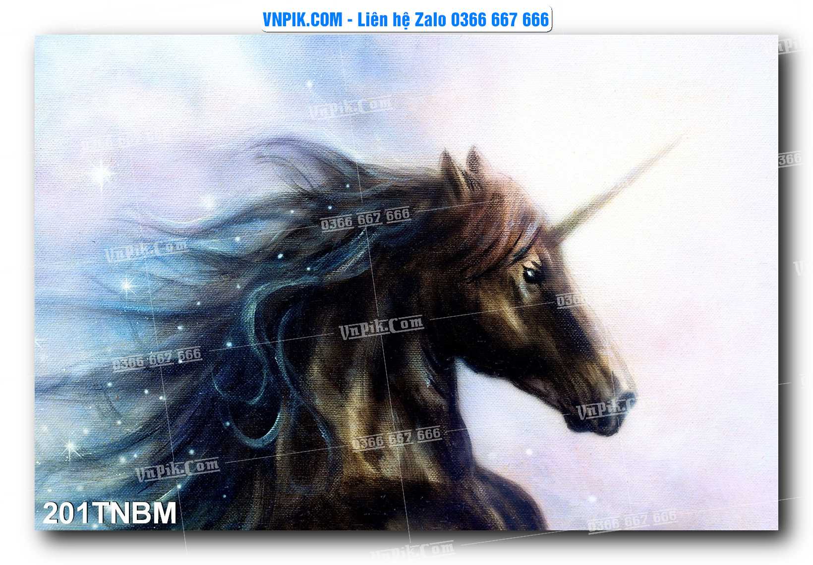 Tranh Ngựa Bát Mã – Mã Đáo Thành Công Mã File 201TNBM
