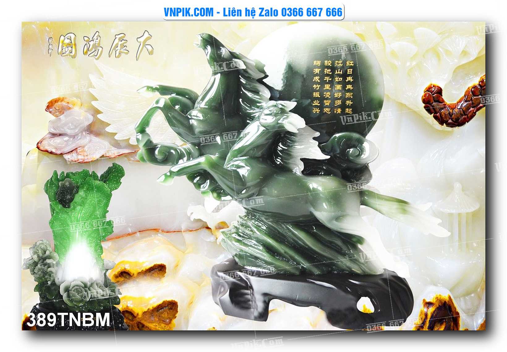 Tranh Ngựa Bát Mã – Mã Đáo Thành Công Mã File 389TNBM