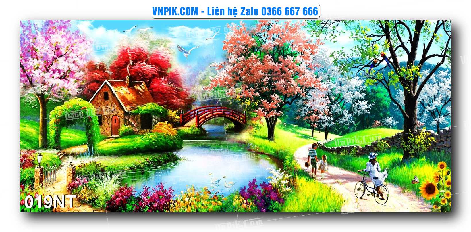 Tranh Trang Trí Phong Cảnh Nghệ Thuật Mã Số 019NT