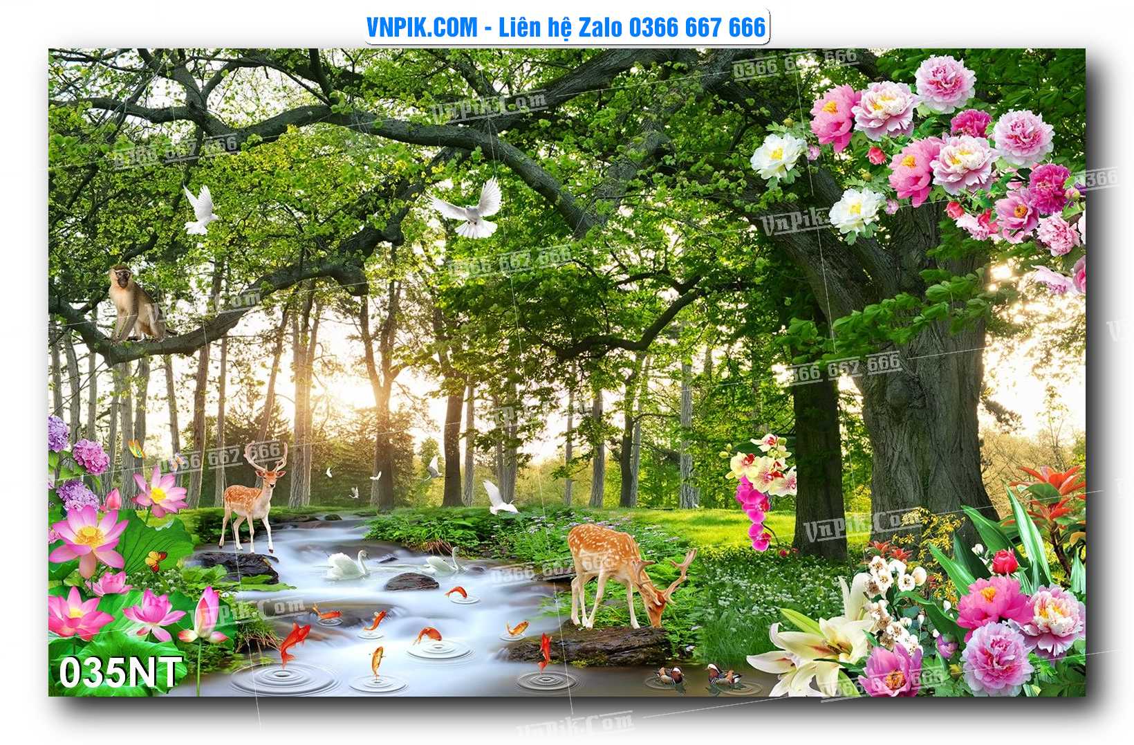 Tranh Trang Trí Phong Cảnh Nghệ Thuật Mã Số 035NT