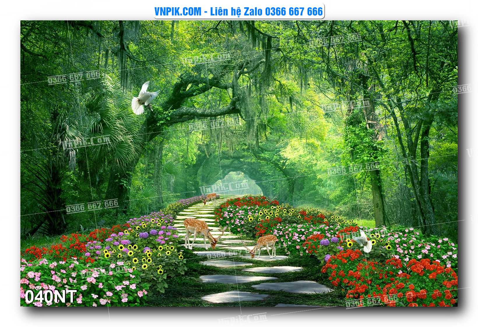 Tranh Trang Trí Phong Cảnh Nghệ Thuật Mã Số 040NT