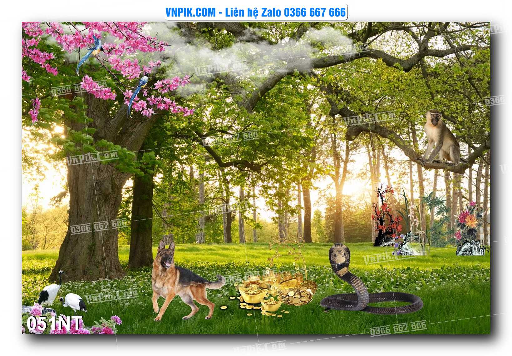 Tranh Trang Trí Phong Cảnh Nghệ Thuật Mã Số 051NT
