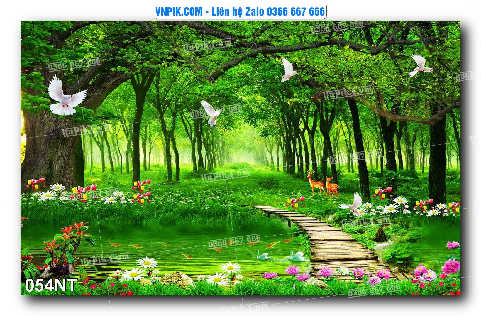 Tranh Trang Trí Phong Cảnh Nghệ Thuật Mã Số 054NT