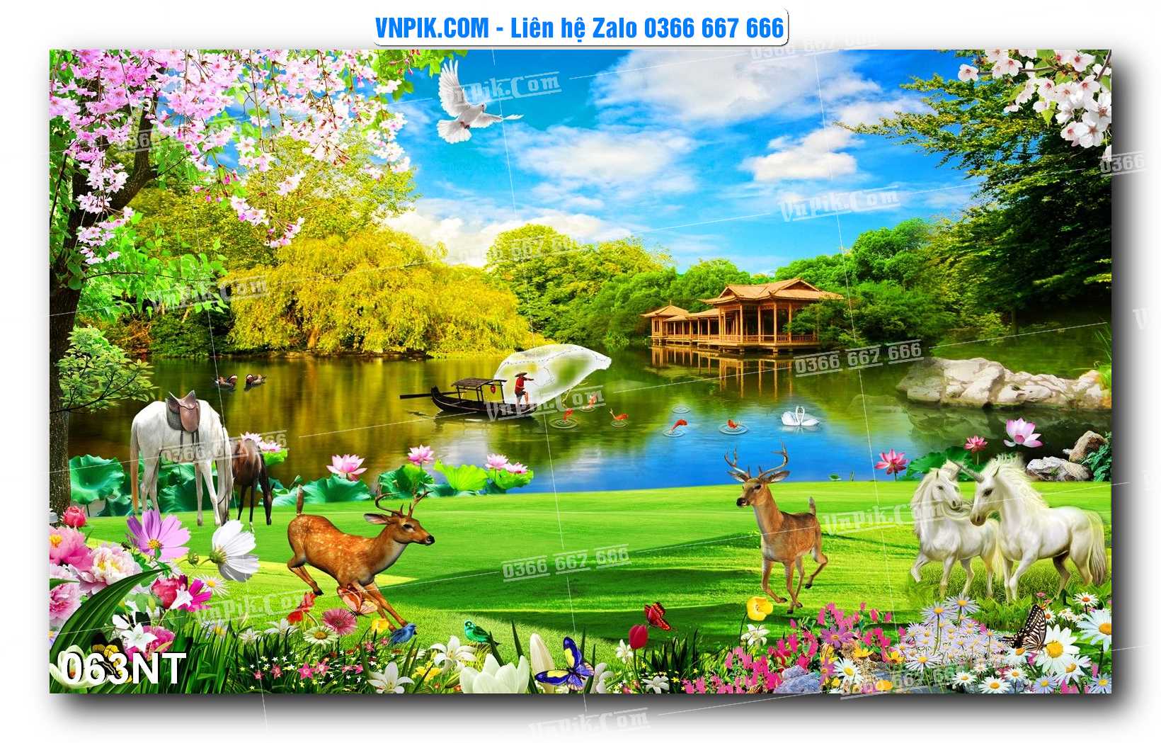 Tranh Trang Trí Phong Cảnh Nghệ Thuật Mã Số 063NT