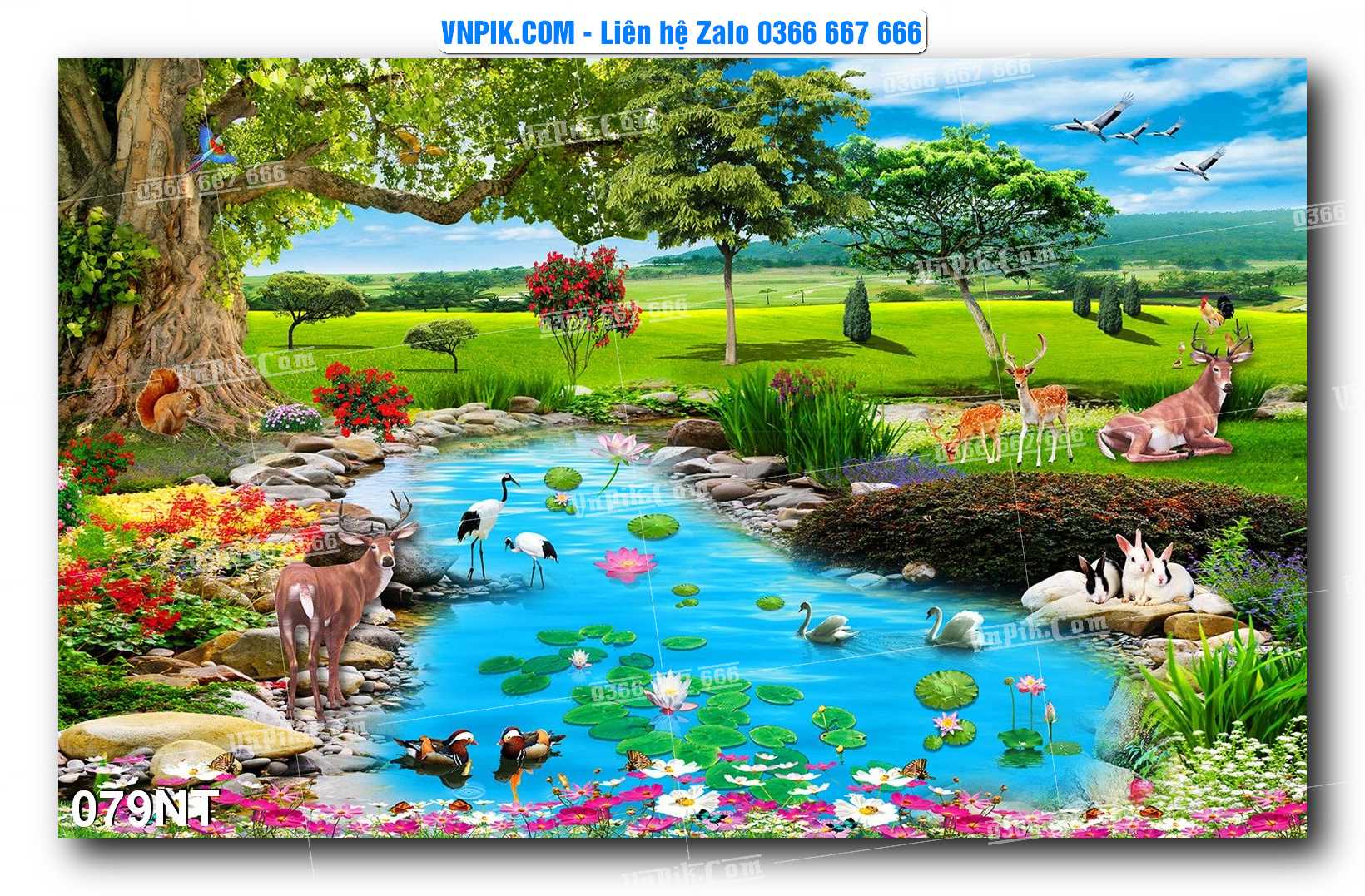 Tranh Trang Trí Phong Cảnh Nghệ Thuật Mã Số 079NT