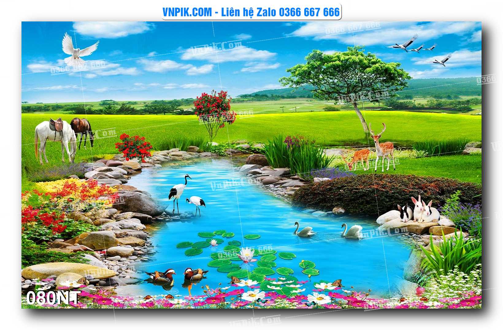 Tranh Trang Trí Phong Cảnh Nghệ Thuật Mã Số 080NT