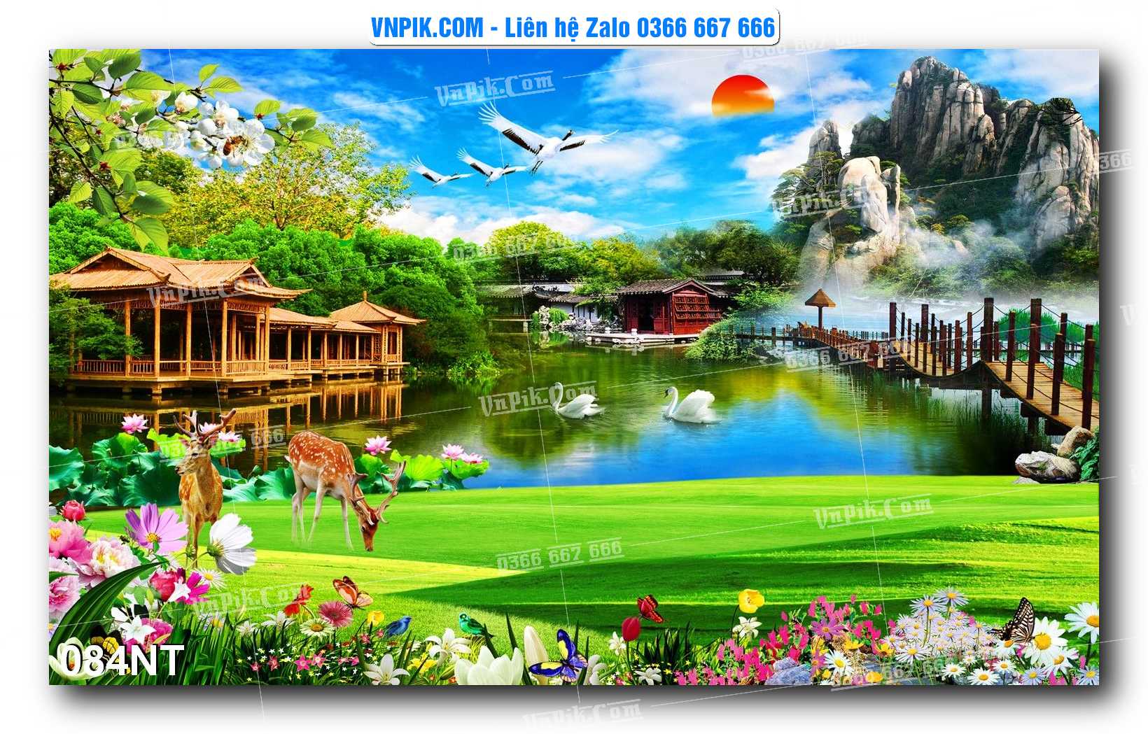 Tranh Trang Trí Phong Cảnh Nghệ Thuật Mã Số 084NT
