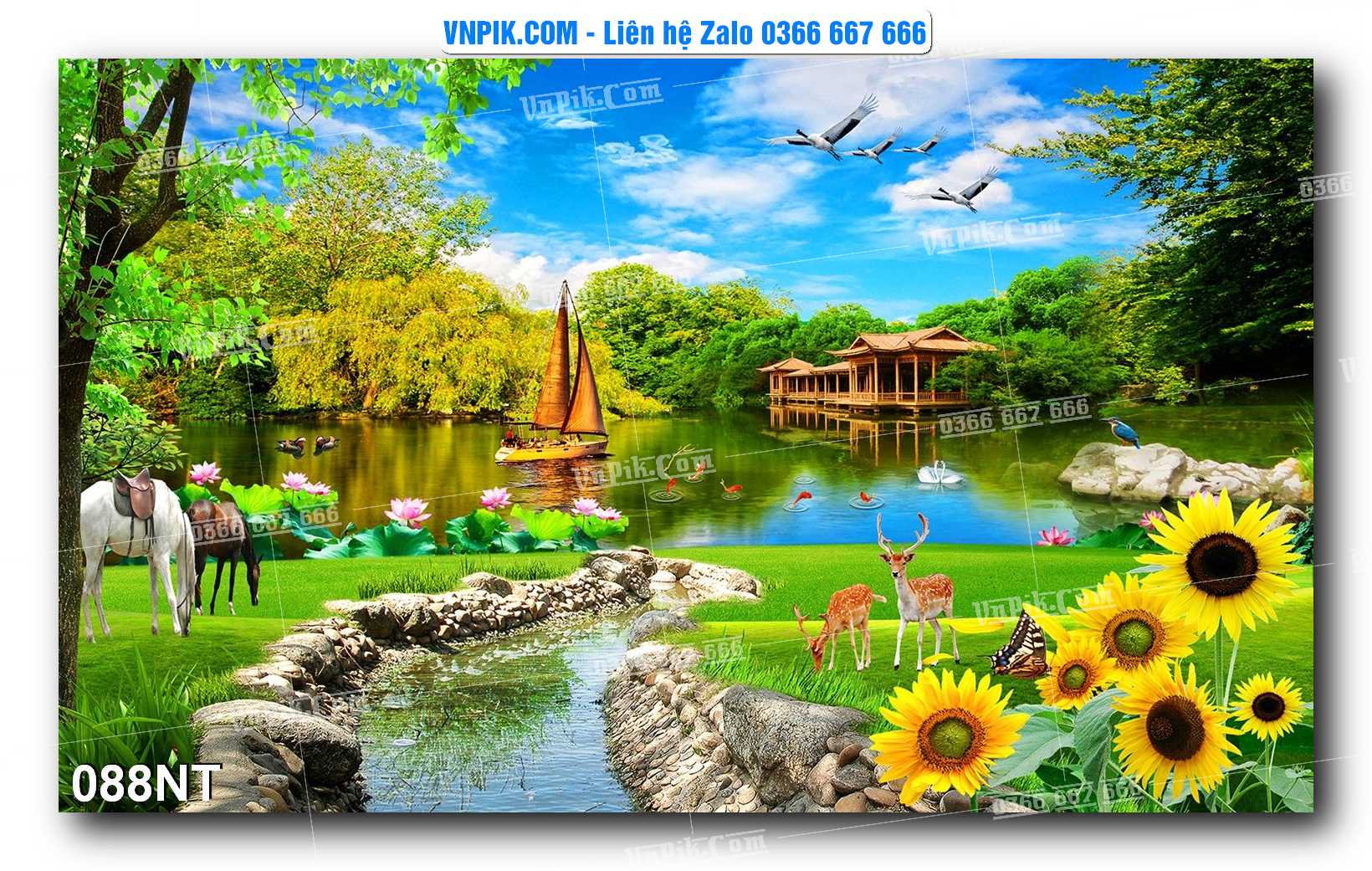 Tranh Trang Trí Phong Cảnh Nghệ Thuật Mã Số 088NT