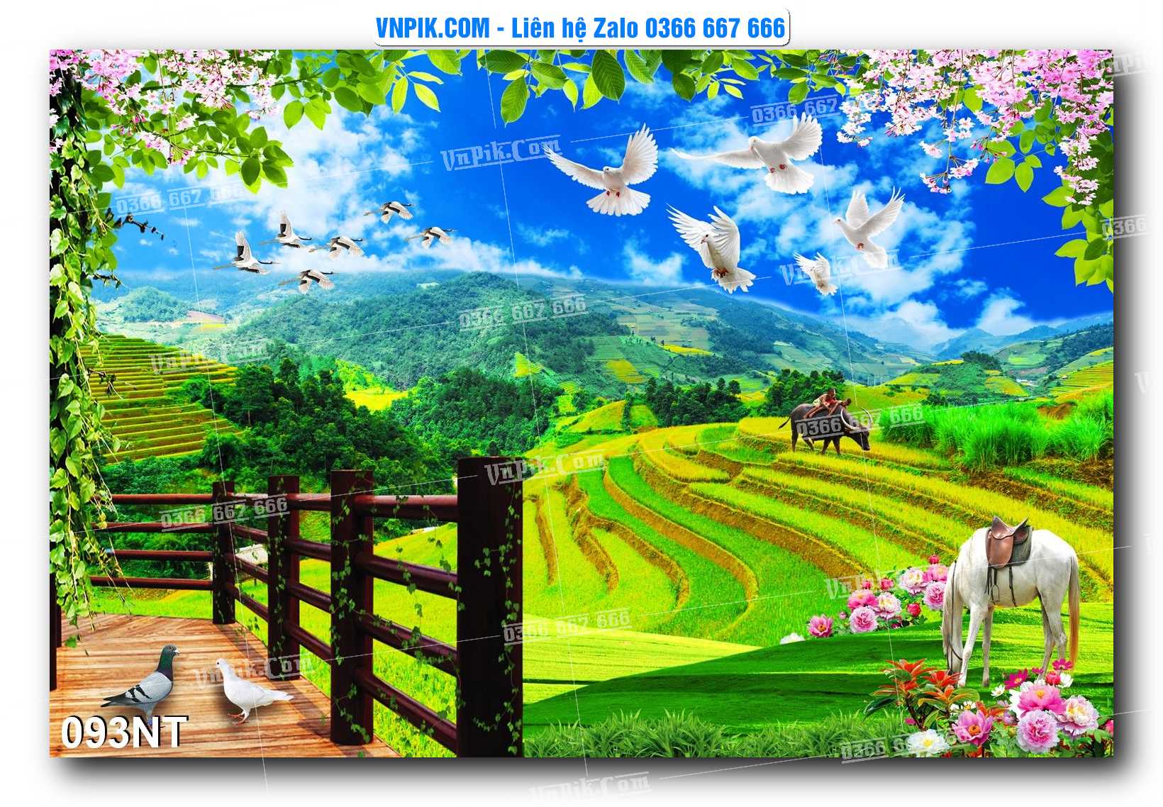 Tranh Trang Trí Phong Cảnh Nghệ Thuật Mã Số 093NT